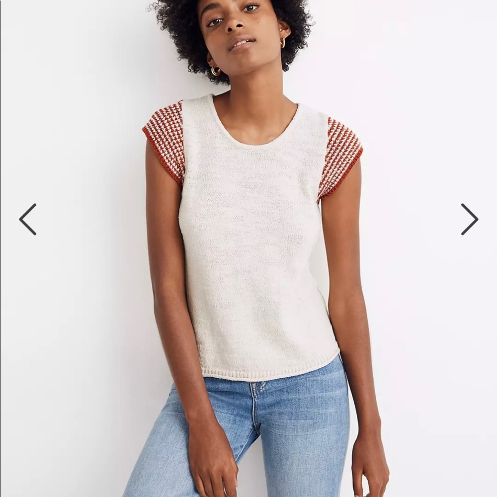 Madewell Kimble Stripe Sleeve sweater top